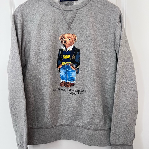 Polo by Ralph Lauren Gray Bear Sweater - Picture 2 of 10